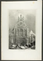 Voorgevel van de kerk van Brou