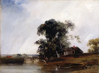 Landschap met een Vijver