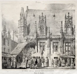 Rouen: Entrée de la Salle des Pas Perdus, Palais du Justice
