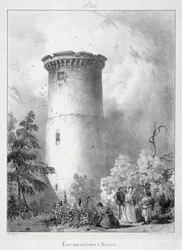 Pittoreske en Romantische Reizen in het Oude Frankrijk, Normandië: Toren bij de Archieven in Vernon