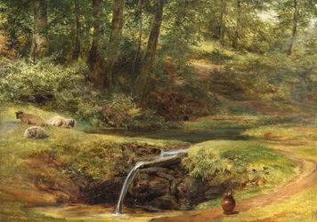 Studie voor De Sylvan Spring, 1854