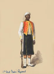 Soldaat in vol ornaat