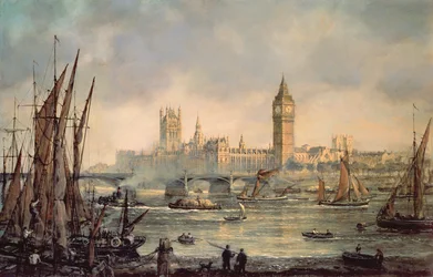 Het Parlement en de Westminster Bridge