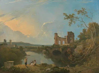 Italiaans landschap (ochtend)