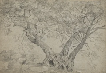De Arbra Sacra aan de oevers van het Nemimeer, ca. 1754-56