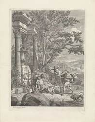 Silvio raakt Dorinda met een pijl