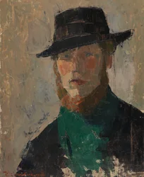 Zelfportret met zwarte hoed