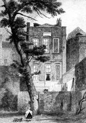 Miltons huis in Petty France, Westminster, Londen, 1923