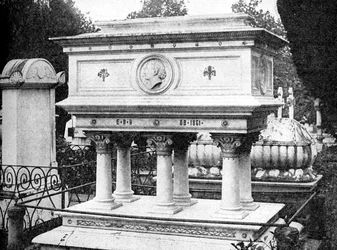 Graf van Elizabeth Browning, Florence, ontwerp door Lord Leighton, 1923