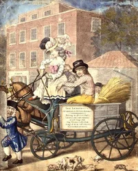 Een les westwaarts of een ochtendbezoek aan Betty Cole, Hammersmith Turnpike c.1782