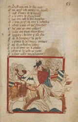 Arthur dodelijk gewond, illustratie uit 