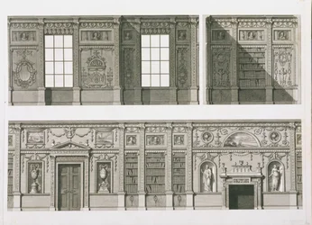 Opstand van de Bibliotheek in Syon House, c.1760-69