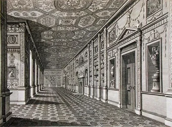 De bibliotheek in Syon House, gebouwd 1760-69