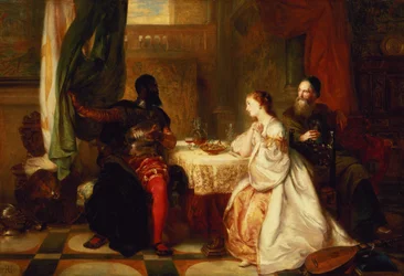 Othello vertelt zijn avonturen aan Desdemona, 1869