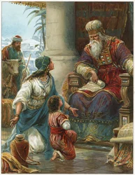 Hannah brengt Samuel naar Eli