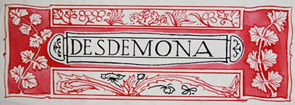 Desdemona, uit Shakespeare