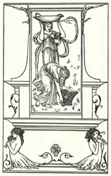 Illustratie voor Gedichten van John Keats (litho)