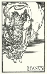 Illustratie voor Gedichten van John Keats: Fantasie (litho)