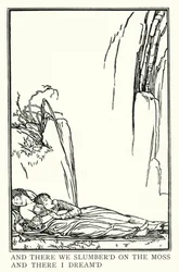 Illustratie voor Gedichten van John Keats: La Belle Dame Sans Merci