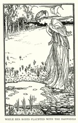 Illustratie voor Gedichten van John Keats: Lamia (litho)