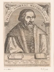 Portret van Pietro Andrea Mattioli