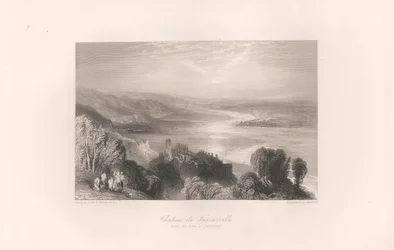 Chateau de Tancarville, met stad Quilleboeuf