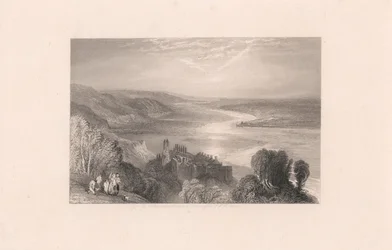 Chateau de Tancarville met stad Quilleboeuf