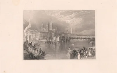Rouen, kijkend op de rivier