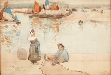 Figuren op de Havenmuur, Bretagne