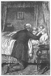Scène uit Scenes of Clerical Life door George Eliot, 1883