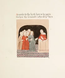 Ms. New Coll 380, f35r. De oudheden van de kathedraal van Saint Mary, Carlisle, getekend door Robert Carlile, 1795