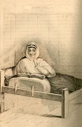Ann Moore, de vastende vrouw van Tutbury, 1822.