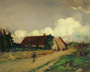 Oude boerderijen in Bretagne