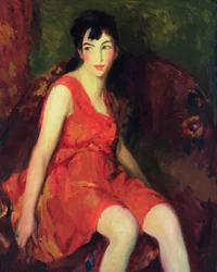 De kleine danseres (olieverf op doek)