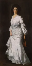 Vrouw in het wit: Portret van Eugenie Stein