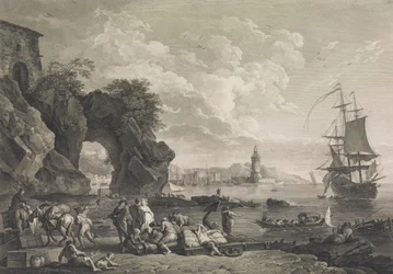 Vue de Pausilype bij Napels, 1785