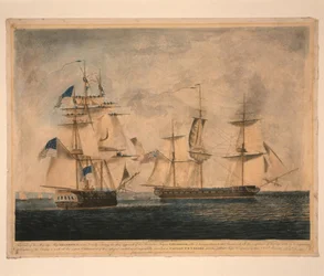 HMS Shannon neemt USS Chesapeake in beslag, 1 juni 1813