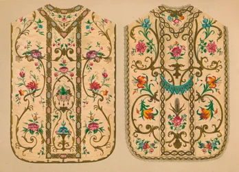 Geborduurde kazuifels door Luigi & Ersilia Martini, 1893