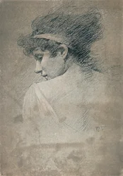 Vrouwelijke studie, ca. 1895, 1897