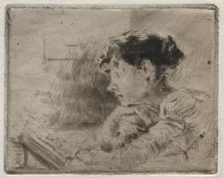 Meisje lezend, 1883