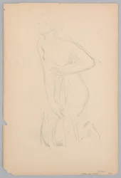 Studie voor een knielende vrouw, “Vintage Festival,” Mendelssohn Glee Club, New York