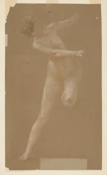Studie voor de linker maenade, 