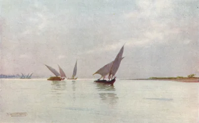 Een zilveren dag aan de Nijl, c1880