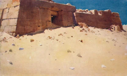 Mastaba onder de Tweede Piramide, ca. 1880, 1904