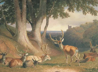 Landschap met herten, ca. 1800