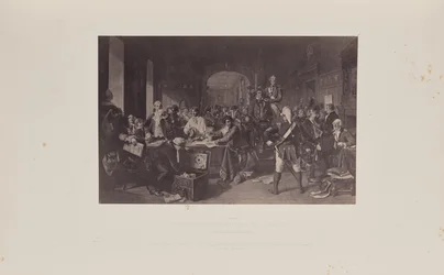Tekenen voor de militie, door J. Philip [sic]