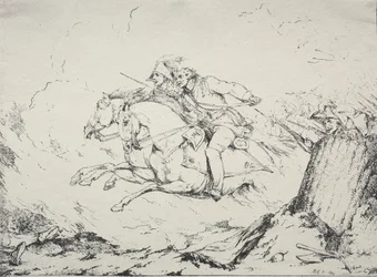 Specimens of Polyautography: Cavaleriecharge, 1803