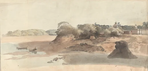 Gebouwen bij een rivier