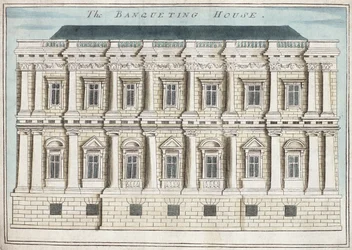 Banqueting House, Whitehall, uit ‘A Book of the Prospects of the Remarkable Places in and about the City of London’, ca. 1700