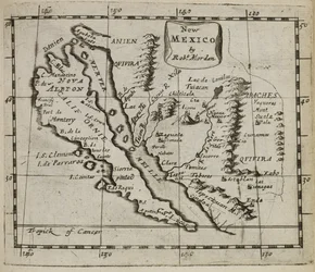 Kaart van Nieuw-Mexico